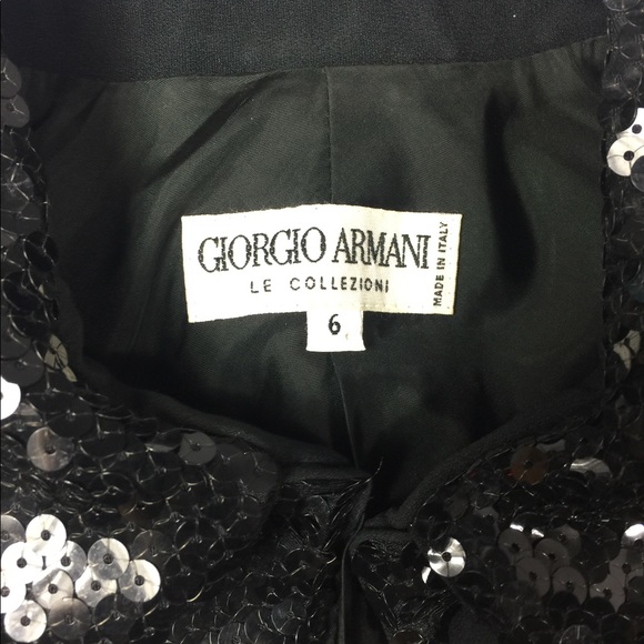 Vintage Giorgio Armani Sequin Jacket Blazer - Picture 2 of 6